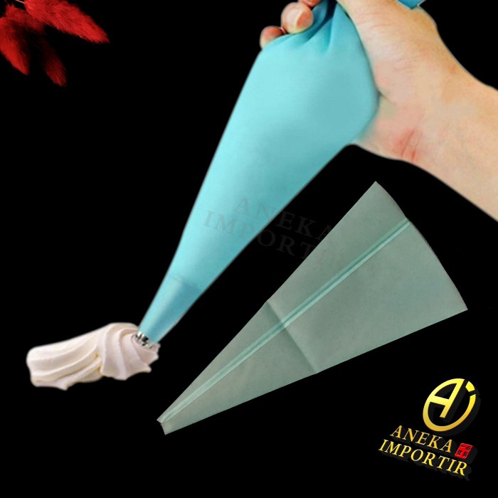 

KUE-PENGHIAS-ALAT- PIPING BAG SILICONE / KANTONG SEGITIGA ALAT DEKORASI KUE CAKE REUSABLE -ALAT-