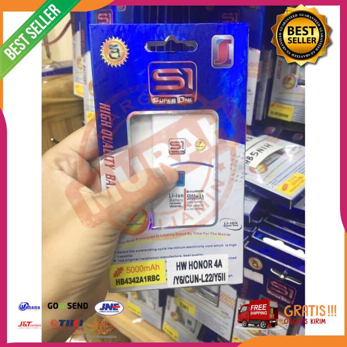 Acc Hp Baterai Huawei Honor 4A Y5 Ii Y6 Ii Hb4342A1Rbc 5000Mah Super One S1