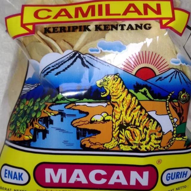 Keripik kentang cap Macan 100 gr khas kota Batu