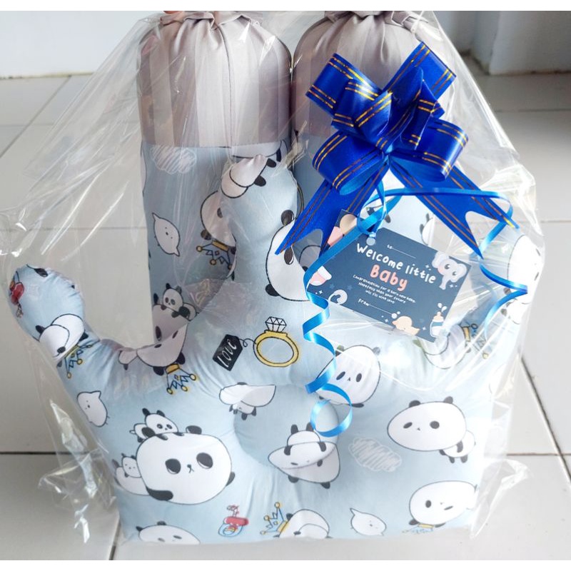 HAMPERS BAYI BANTAL GULING || KADO KELAHIRAN BANTAL GULING || PARCEL BANTAL 3in1 BANTAL CROWN DAN GULING