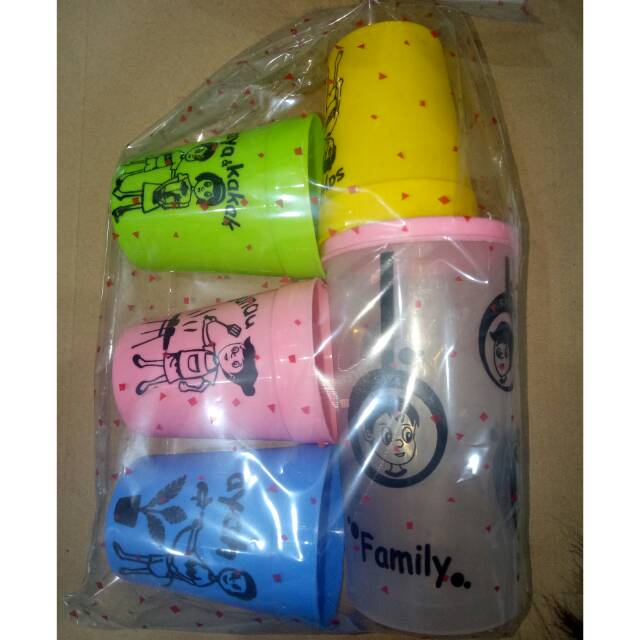 Gelas family gelas family set gelas lucu gelas unik gelas family set