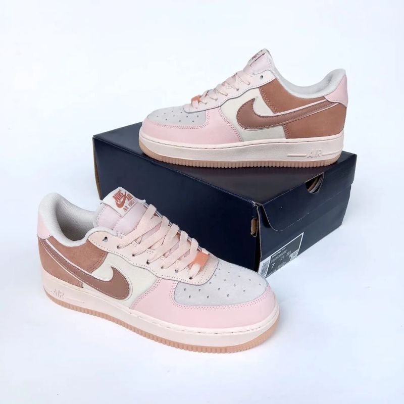 New sepatu NIKE AIR FORCE 1 LOW WASHED CORAL HIGH QUALITY ORIGINAL 100%