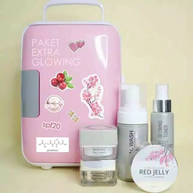 PAKET WAJAH MS GLOW / MS GLOW FREE TOTE BAG ATAU POUCH