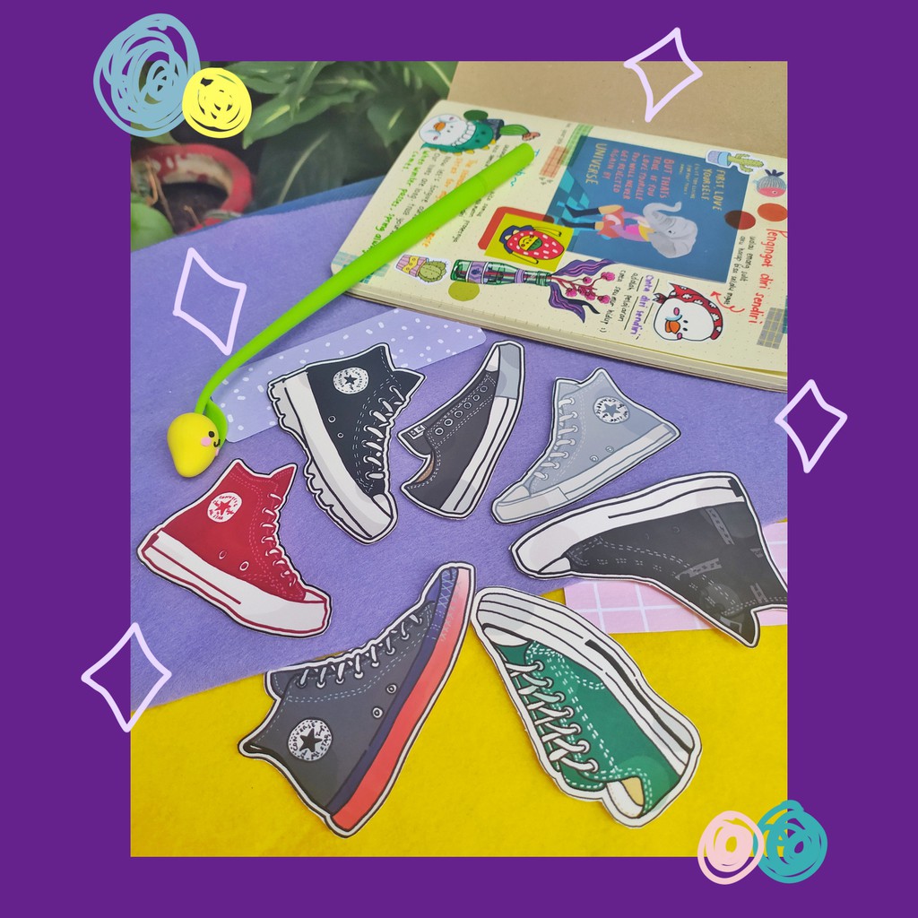 

Sparkledmelo Stickersheet: Sepatu Mainstream (Stiker Jurnal, Stiker Laptop,dll)