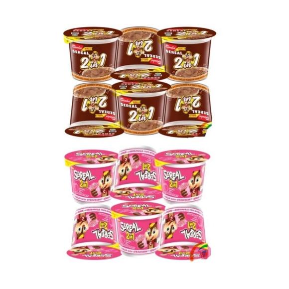 

カ Simba Sereal 2in1 Cup 24 gram x 6 pcs Coklat & Strawberry Ecer 2.000 ぅ