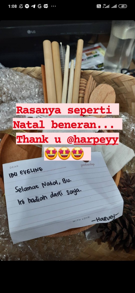 Hampers/parcel Lebaran Alat Makan Kayu Lengkap