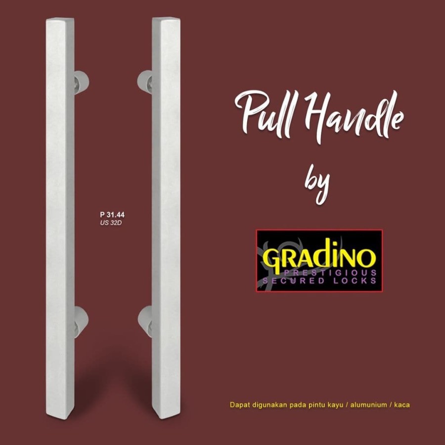 GRADINO - HANDLE PINTU/PULL HANDLE GRADINO P 31.44/HANDLE 45 CM STAINLESS