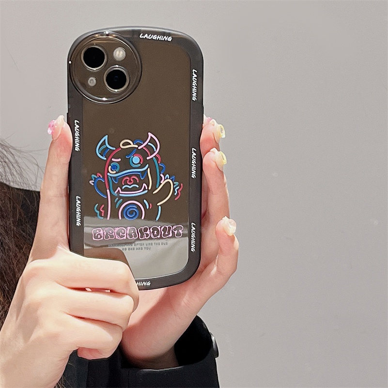 Soft Case Pelindung Lensa Kamera Motif Emoji Bahan TPU Tahan Banting Untuk iPhone 13 12 11 Pro Max Xr X Xs Max 7 8 Plus SE 2020