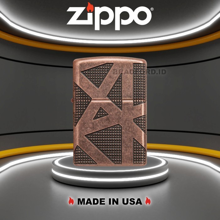 Zippo Armor Geometric 360 Design 49036 Original Garansi Resmi
