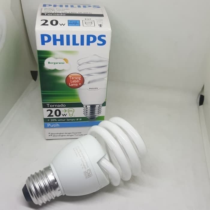 Lampu Spiral Philips Tornado 5W 8W 12W 15W 20W 24W 27W