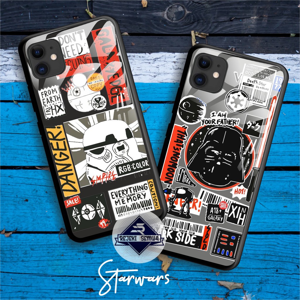 Jual SOFTCASE BACK CASE GLASS KACA STARWARS SAMSUNG A6+ A7 2018 A10S