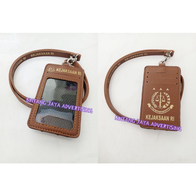 

ID CARD TALI NAME TAG COKELAT COKLAT DOFF KEJAKSAAN RI 4 SLOT CARD