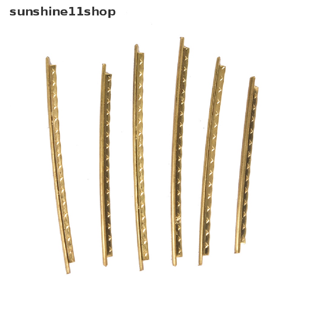 Sho 20pcs / set Fingerboard Fret Kuningan Untuk Gitar Akustik / Bass 2mm