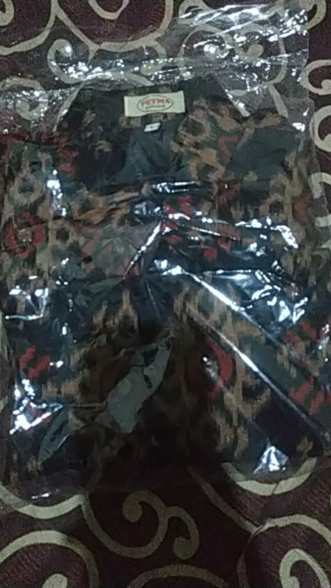 Kemeja Endek Cowok Lengan Panjang Premium