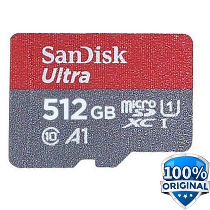 SanDisk Ultra microSDXC Card UHS-I Class 10 A1 (120MB/s) 512GB - SDSQUA4-512G-GN6MN