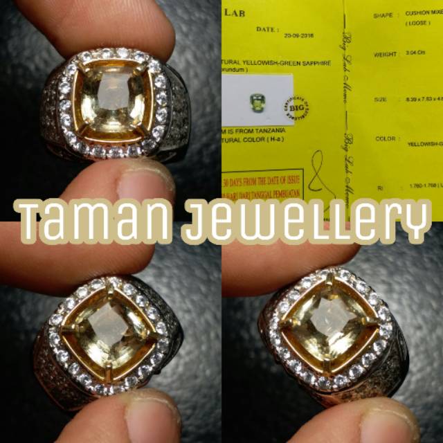 Natural Yellowish Green Sapphire