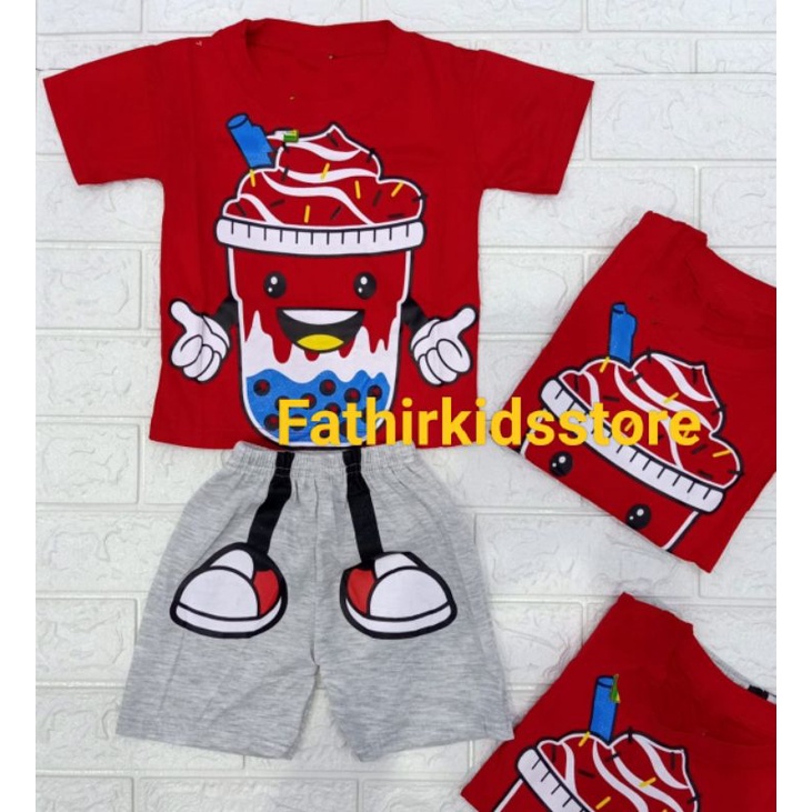SETELAN ANAK BOBA KAKI BISA PILIH WARNA
