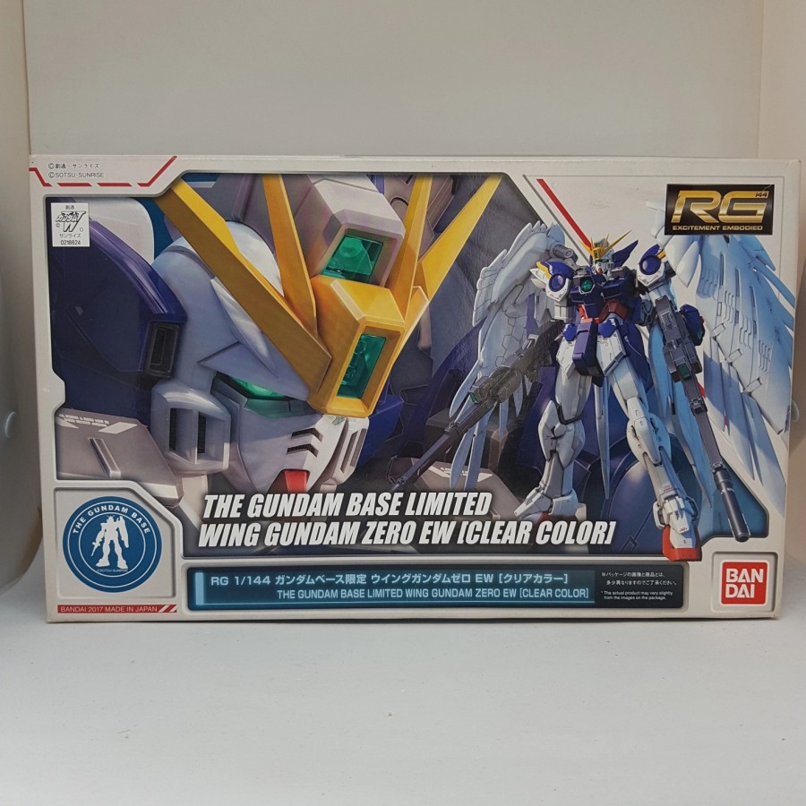 Bandai Gundam RG The Gundam Base Limited Wing Gundam Zero EW clear ver