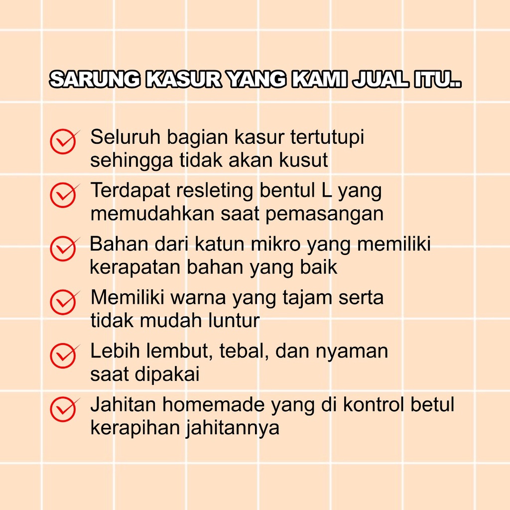 Sarung Kasur Busa resleting Ukuran 160x200 Tinggi 15 dan 20 Sprei Resleting 160x200 Queen Size no 2 Murah