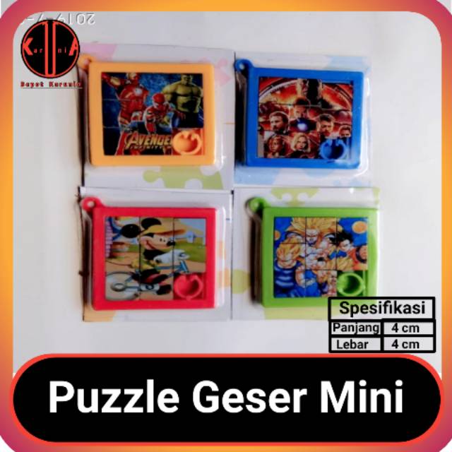 Mainan Edukasi Puzzle Mini Geser