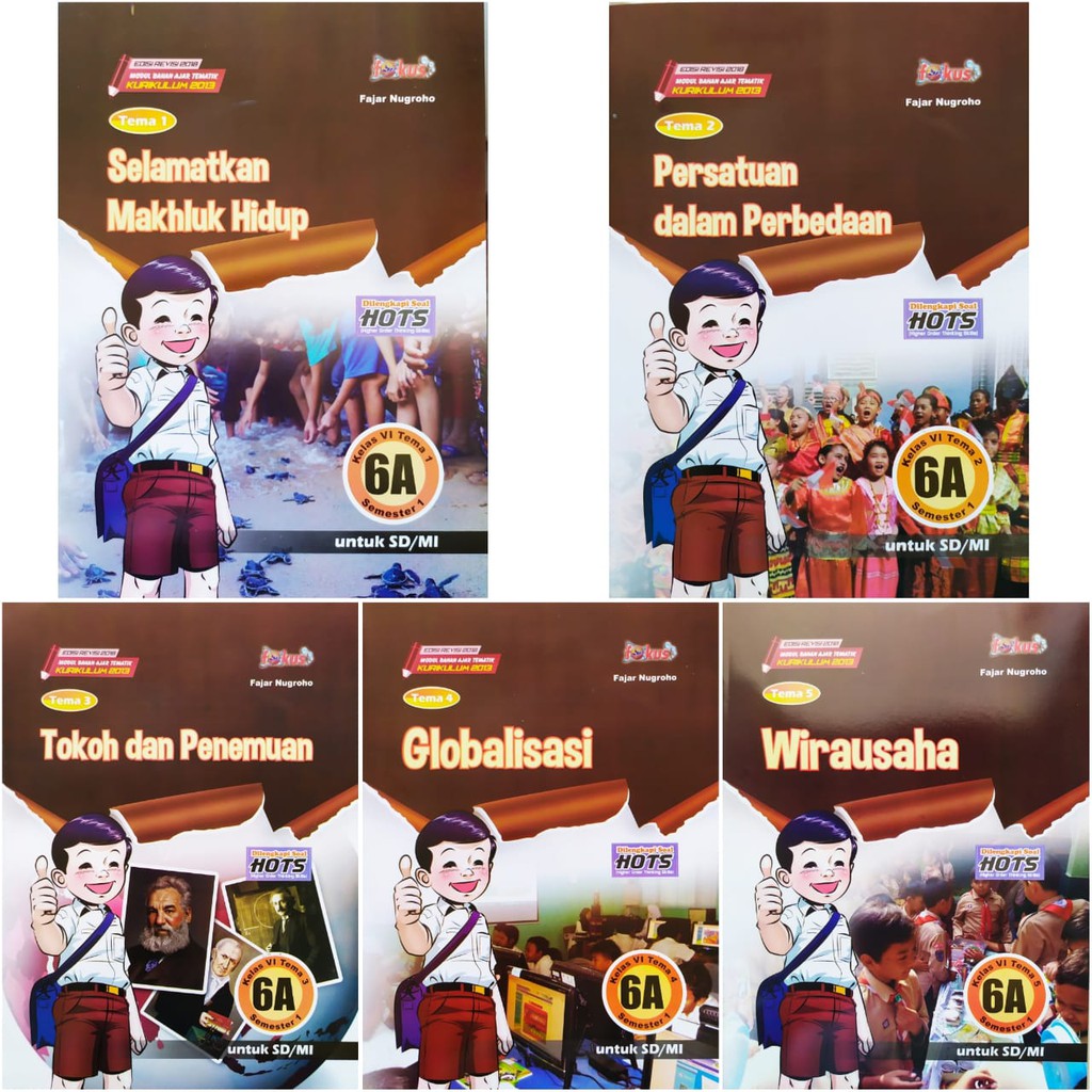 Lks Fokus Tema Sd Kelas 6 Tema 1 2 3 4 5 Semester 1 Modul Bahan Ajar Tematik Kurikulum 2013 Shopee Indonesia