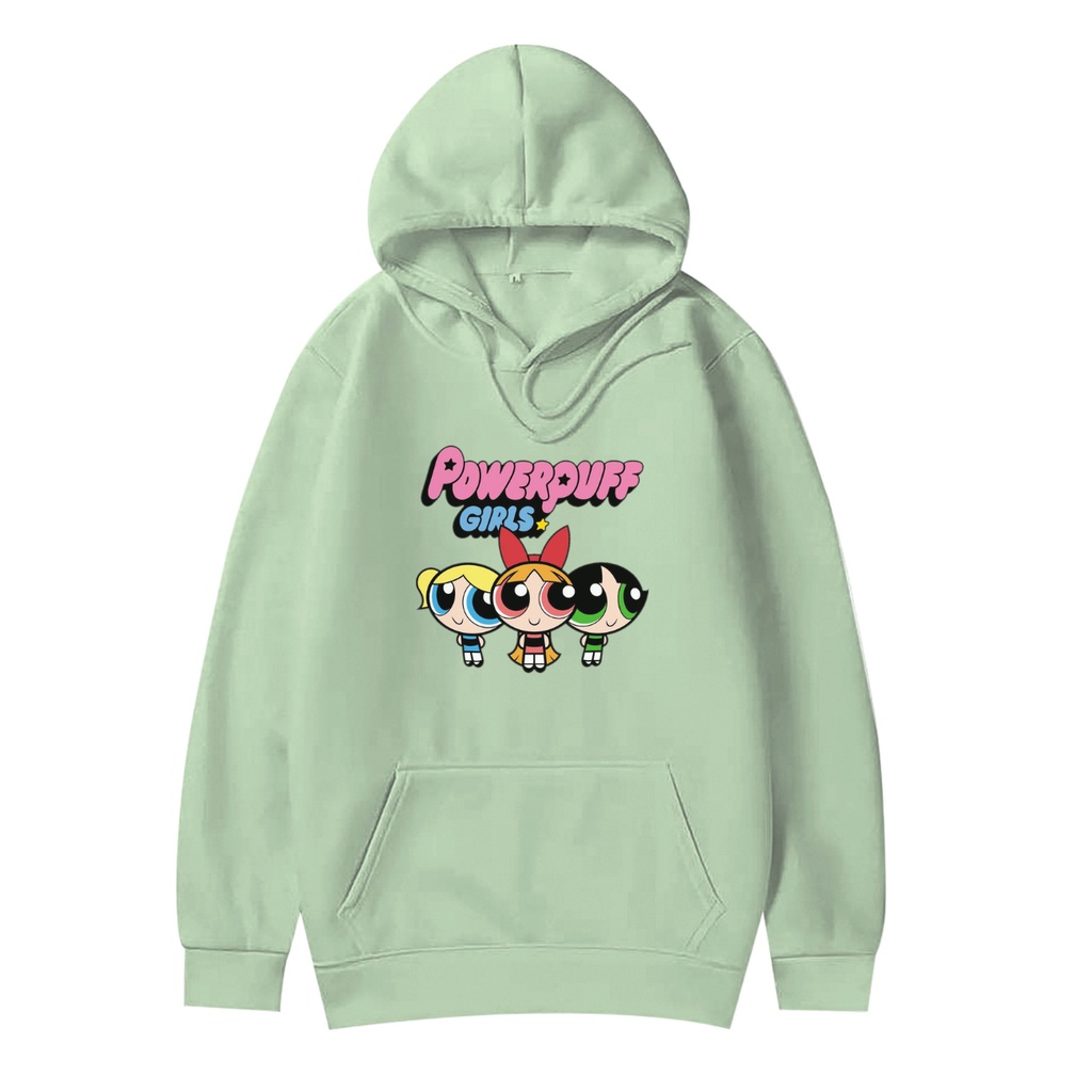 POWERPUFF GIRLS HOODIE JUMPER Size M-XXL