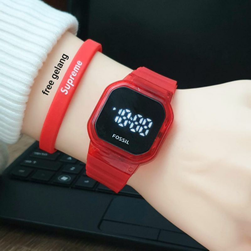 [COD] JAM TANGAN WANITA FS0100 DIGITAL FREE GELANG/JAM TANGAN CEWEK MURAH BISA BUAT KADO
