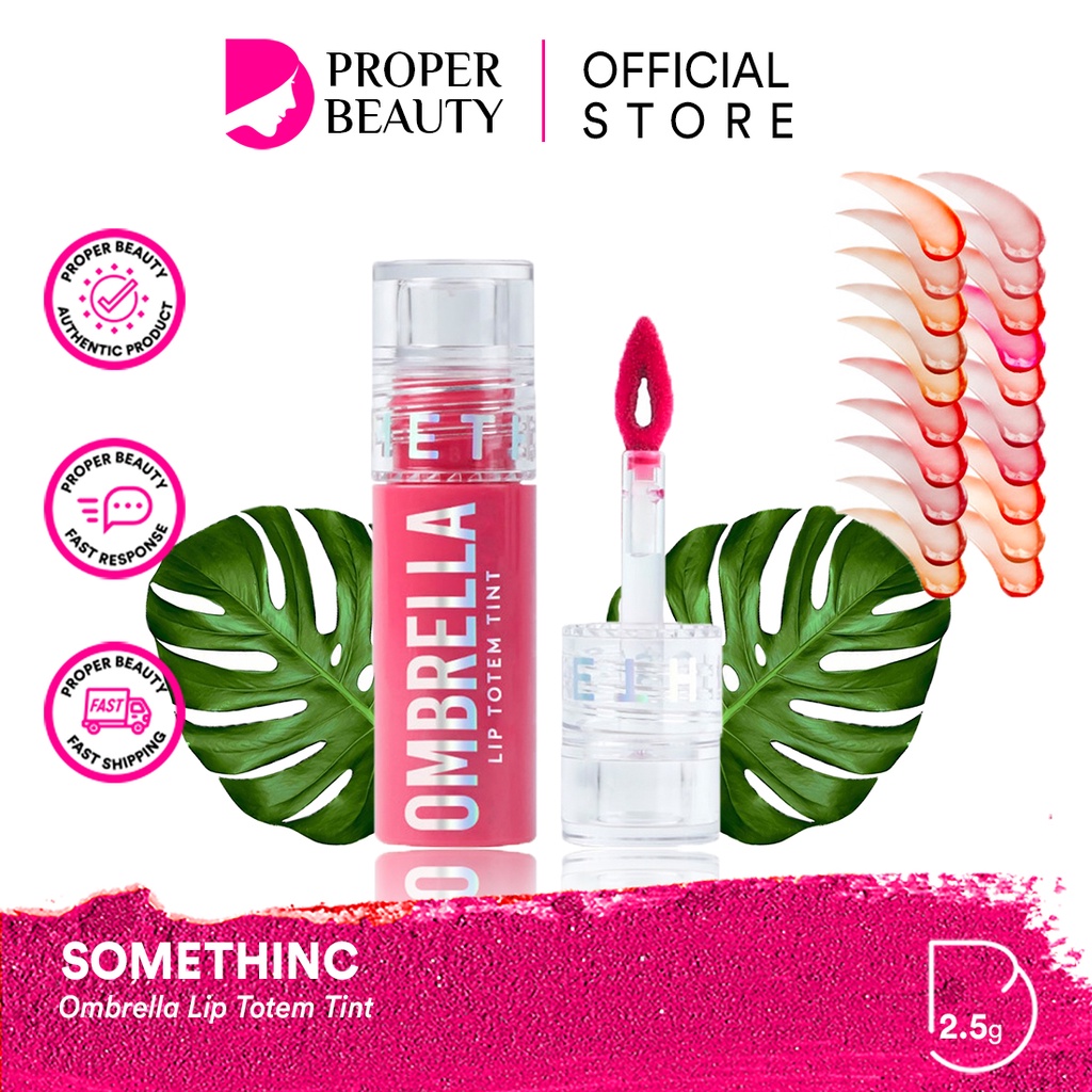 SOMETHINC Ombrella Lip Totem Tint Indonesia / Lipstick Make Up Skincare Cleanser Essence Toner Serum Eye Cream Gel Mask / Foundation Cushion Powder Blush On Concealer Highlighter Eyebrow Eyeliner Eyelash Mascara Gloss Sponge Palette Sugar Wax / Paket Set