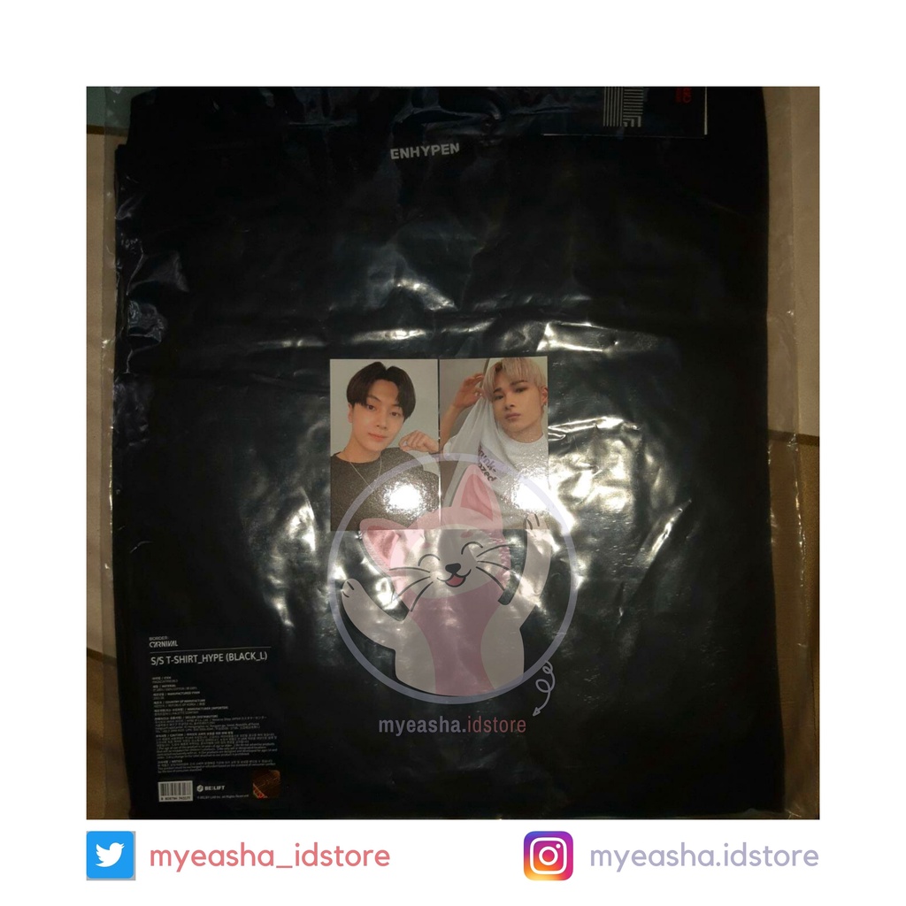 [Ready Stock] T-SHIRT HYPE - PHOTOCARD UNIFORM BDC ENHYPEN JAY JAKE HEESEUNG NI-KI