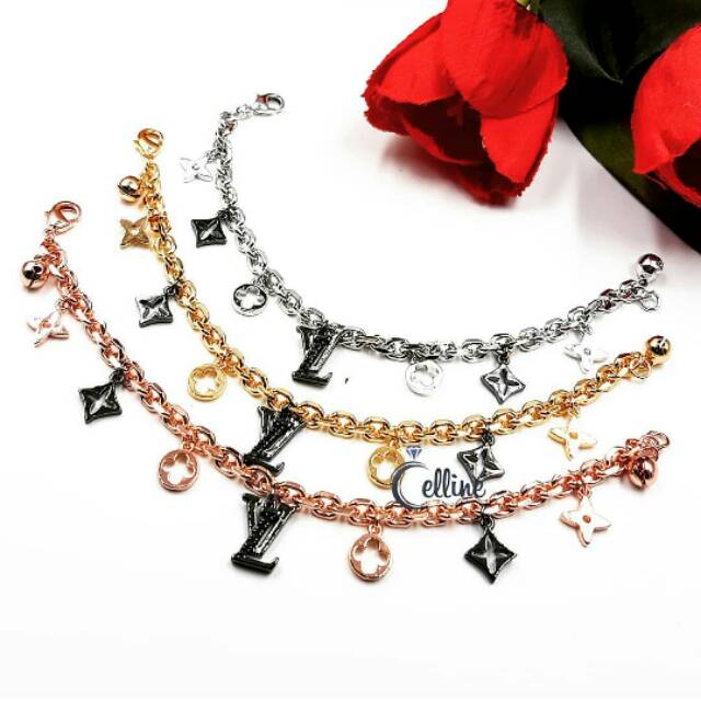 Gelang Rantai LV Juicy / Gelang Microdiamond Rantai | GELANG VR