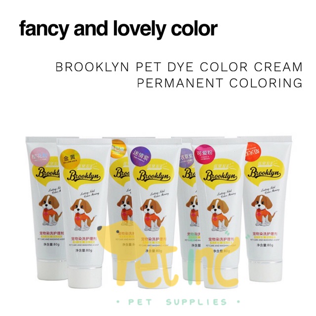 Pet coloring cream