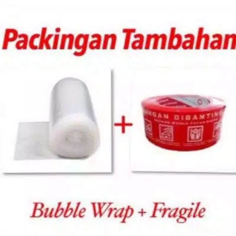 PACKING EXTRA SAFETY!!!! BUBBLE WRAP TAMBAHAN (LEBIH AMAN&amp;TEBAL)