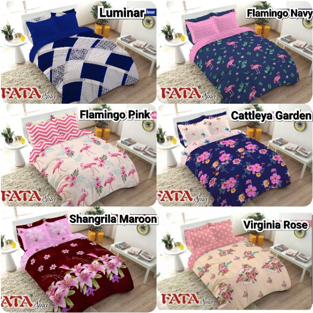 Fata Bed Cover Only Tanpa Sprei Hanya Bed Cover 210x210 Shopee Indonesia