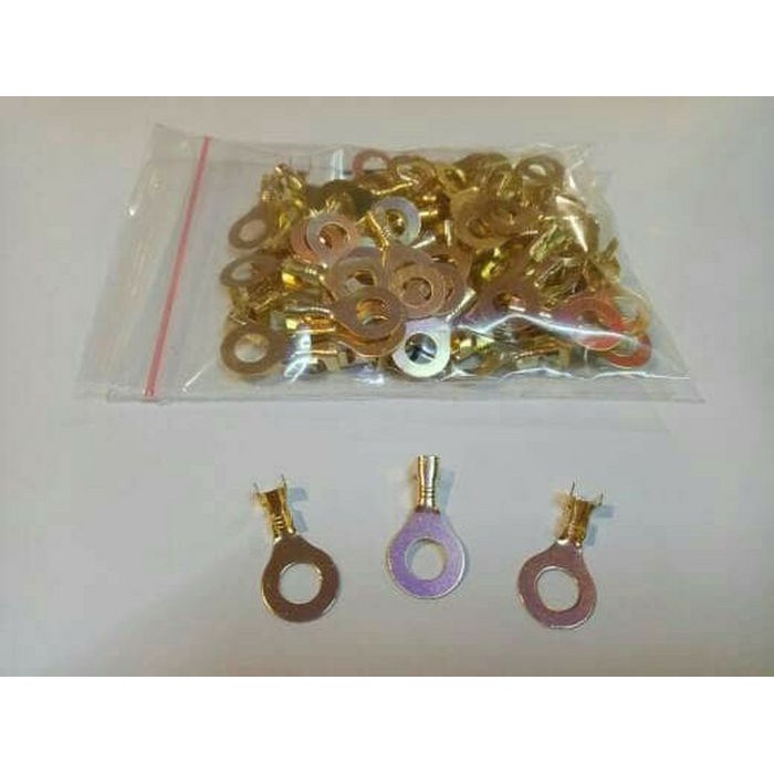 Skun Aki 6Mm Skun Bulat 6 Mm Skun Ring 6 Mm Terminal Kuningan