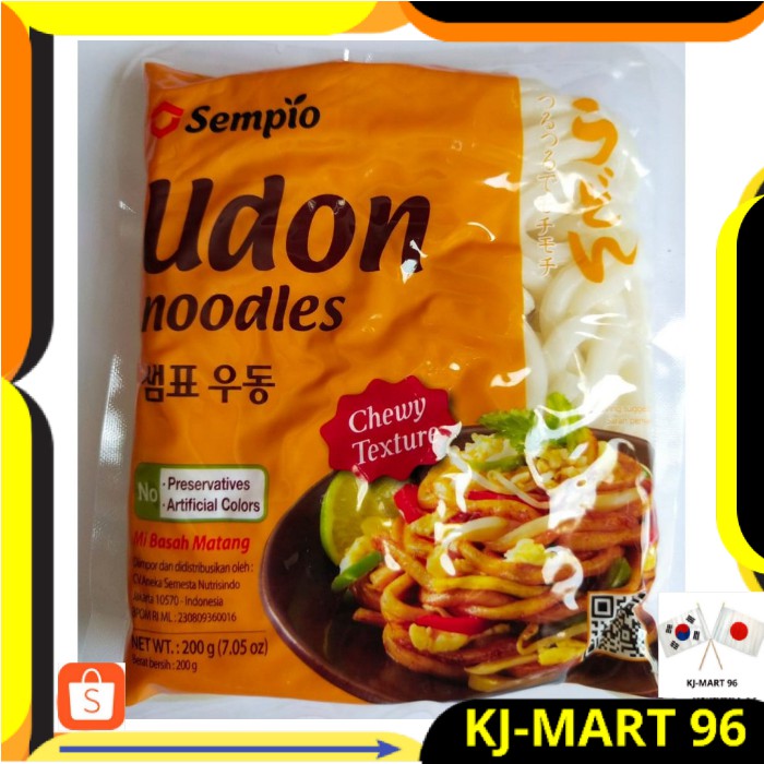 

MAKANAN KOREA/KOREAN FOOD/MIE KOREA UDON SEMPIO FRESH 200 GR CHEWY TEXTURE IMPORT-MIE UDON MATANG