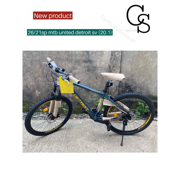 Sepeda Gunung MTB 26 Inch United Detroit SV 20.1 Alloy 21 Speed