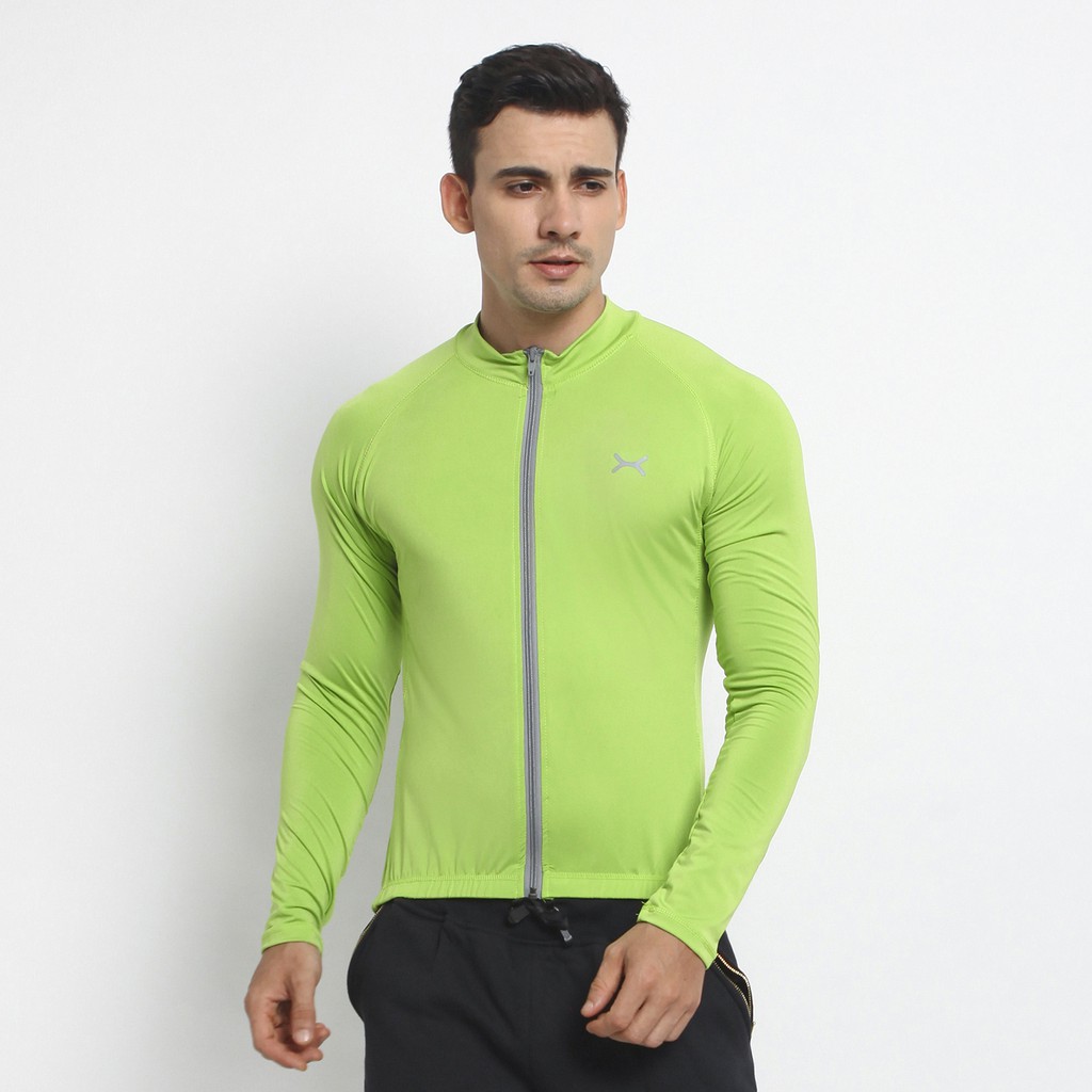 FLEXZONE Jersey Sepeda Lengan Panjang Pria Full Zipper FPS-039HJ