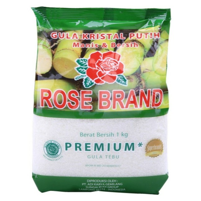 

Gula Pasir Rose Brand 1kg / Gula Kristal Rose Brand