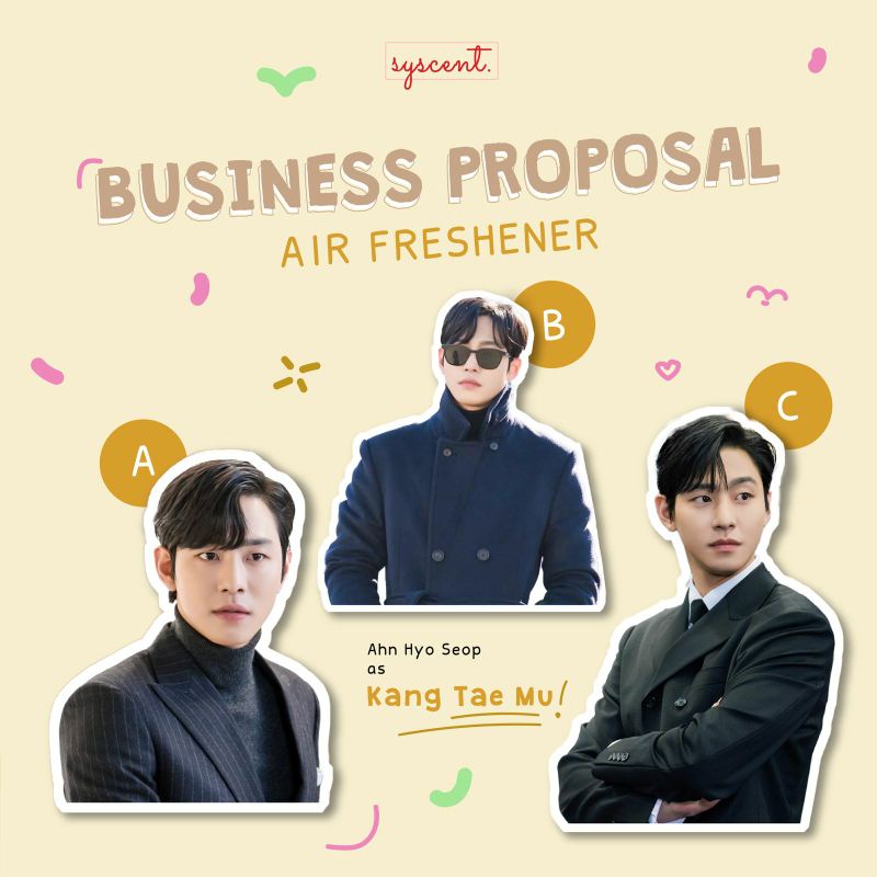 SYSCENT Air Freshener Oppa Kang Tae Mu / Ahn Hyo Seop / Business Proposal (Parfum Mobil / Pewangi Ruangan)