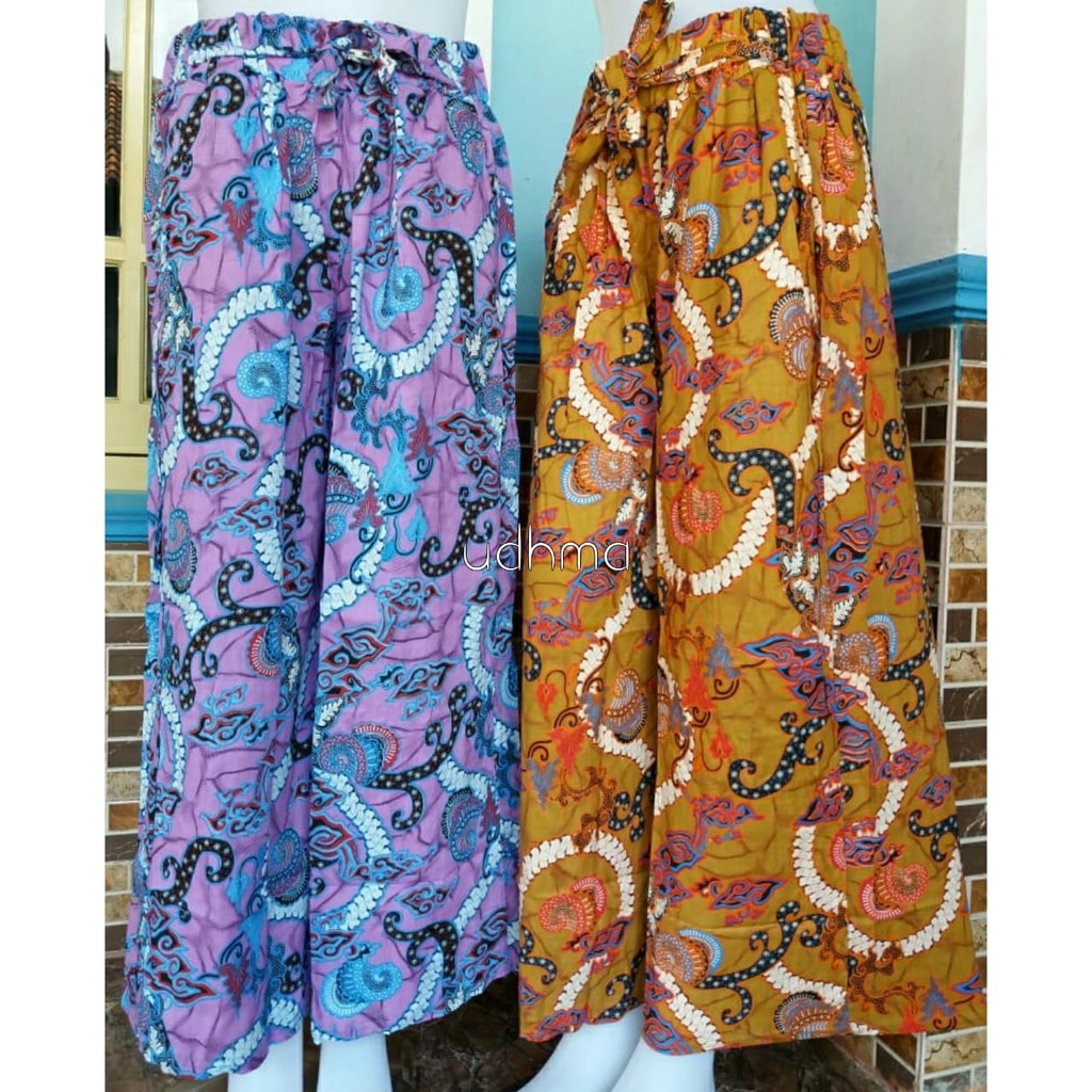 Batik Mega Mendung / Kulot Katun Motif Katun