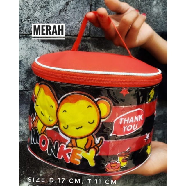 POUCH KOSMETIK MIKA BULAT KARAKTER