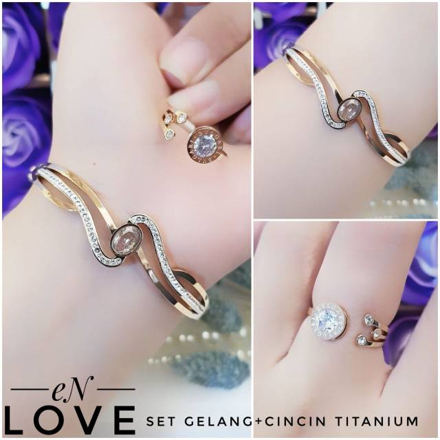 Titanium set perhiasan 1113h