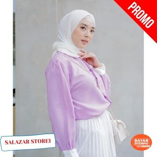 Blouse Korean Style Baju Wanita Kekinian Atasan Cewek Blouse Korean Style Baju Wanita Kekinian Atasan Cewek