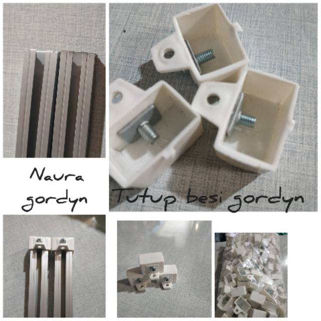 Tutup rel besi gorden kotak minimalis tutup rel alumunium