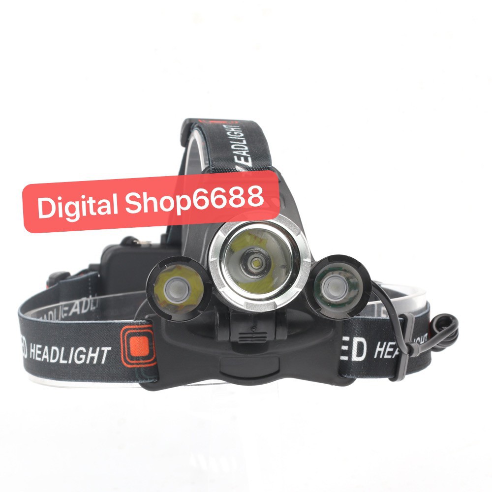 SENTER &amp; Lampu Kepala Cahaya Kuning +ZOOM PAKET Headlamp Cree XML- T6 5000 Lumens Baterai + Charger