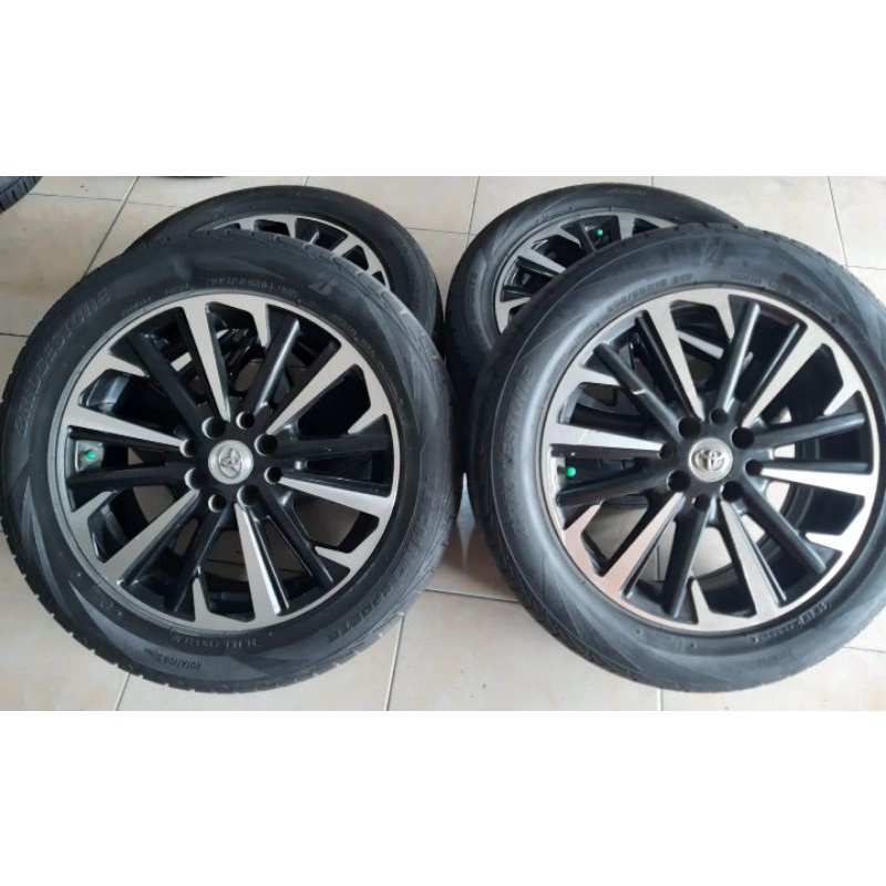 velg second replika Yaris TRD R16x7 Pcd 8x100/114 Black pholis