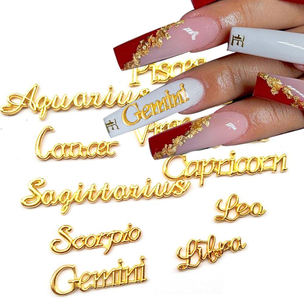 Agustin 3D Stiker Kuku DIY Tahan Lama Emas Indah Paduan Perekat Diri Nail Art Pesona