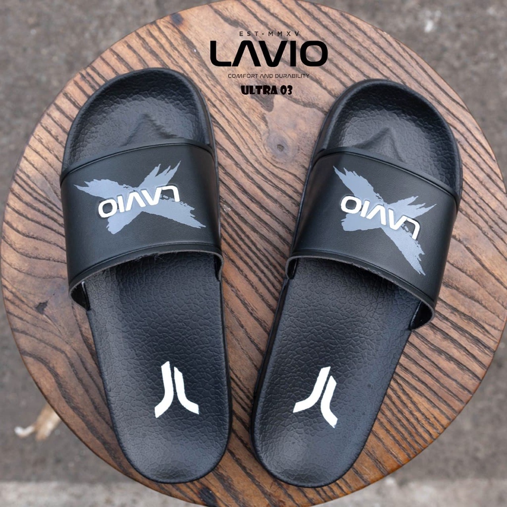 Sandal Slop Slide Slip On Kasual Keren Kekinian Lavio Ultra 1