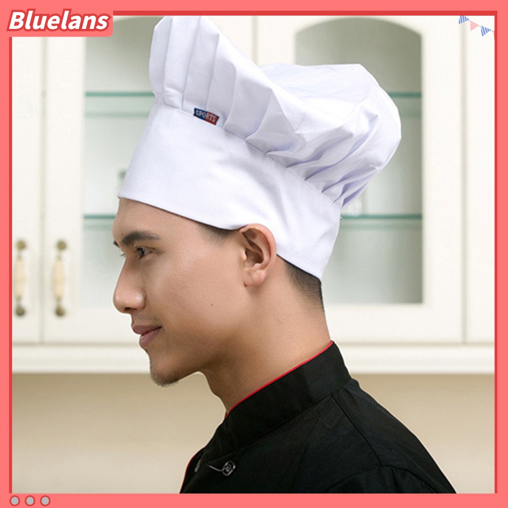 Bluelans Topi Koki Katering / Bakering / Koki Adjustable Stretch Untuk Pria