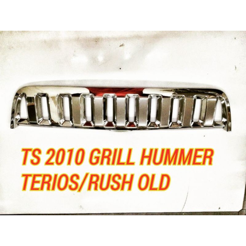 Grille GRILL DEPAN BUMPER chrome TOYOTA  RUSH / DAIHATSU TERIOS LAMA 2010 MODEL HUMMER CROME